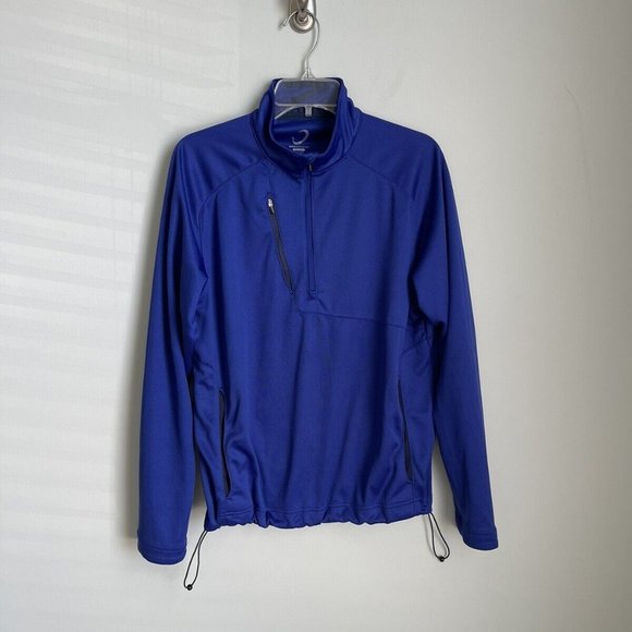 Zero Restriction Tour Series Blue 1/2 Zip Long Sleeve Golf Jacket - Picture 1 of 7